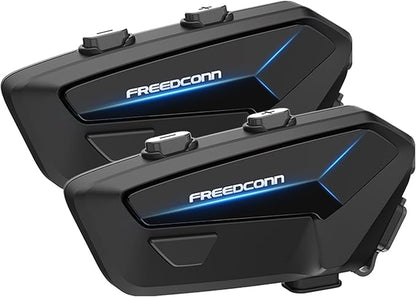 FreedConn FX Plus Motorcycle Helmet Bluetooth Headset, Auto-Join Mesh Network by FreedConn