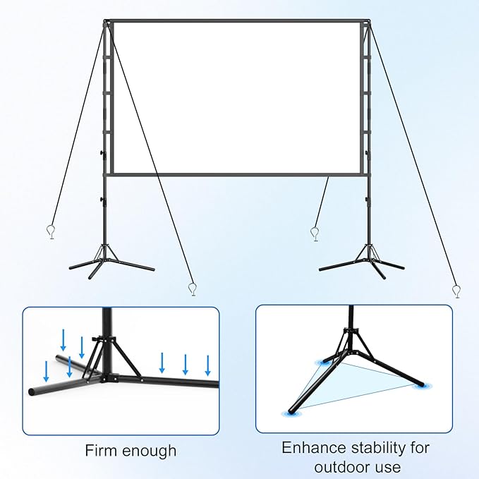 100-Inch Portable Projector Screen - Image 5