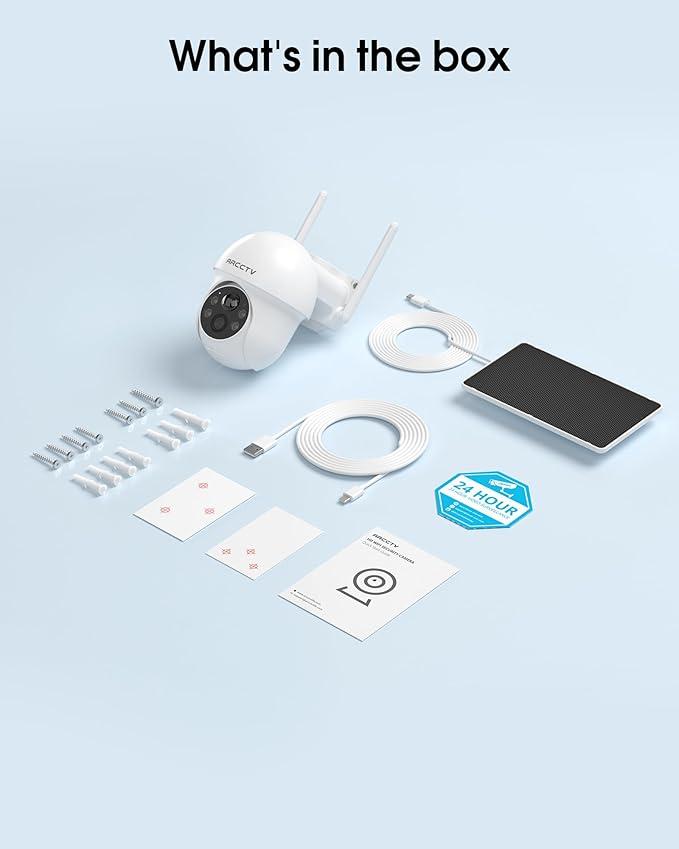 Solar Security Cameras Wireless Outdoor, 4MP 360° View Battery Powered Outdoor - Image 8