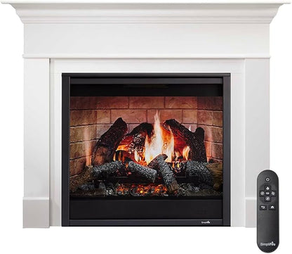 SimpliFire Inception 36-Inch Electric Fireplace in 2 Installation Options by SimpliFire