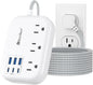 6 USB Surge Protector Power Strip- Extension Cord 10 Ft by Beeiker-BetterHelperforYou