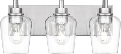 METWET Bathroom Light Fixtures, 3-Light Modern Vanity Light by Metwet