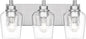 METWET Bathroom Light Fixtures, 3-Light Modern Vanity Light by Metwet