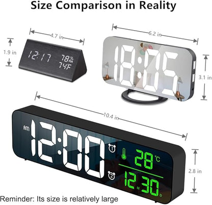 Hournor Digital Clock for Bedroom, Digital Wall Clock for Living Room Decor - Image 6
