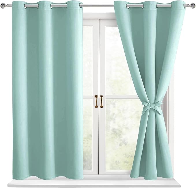 Hiasan Short Blackout Curtains for Bedroom by Hiasan