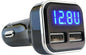 Jebsens 4.8A 24W Dual USB Car Charger Volt Meter Car Battery Monitor by Jebsens