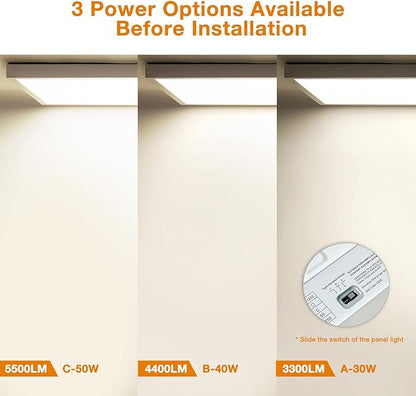 Mcacggo 2x4 FT LED Flat Panel Light Surface Mount 5000K-4000K-3000K Switchable - Image 4