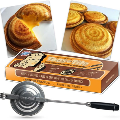 Handheld Sandwich Maker, Classic Sandwich Grill & Panini Press, Cast Aluminum by Toas-Tite