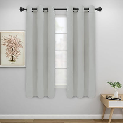 Easy-Going Blackout Curtains for Bedroom, Solid Thermal Insulated Grommet and by Easy-Going
