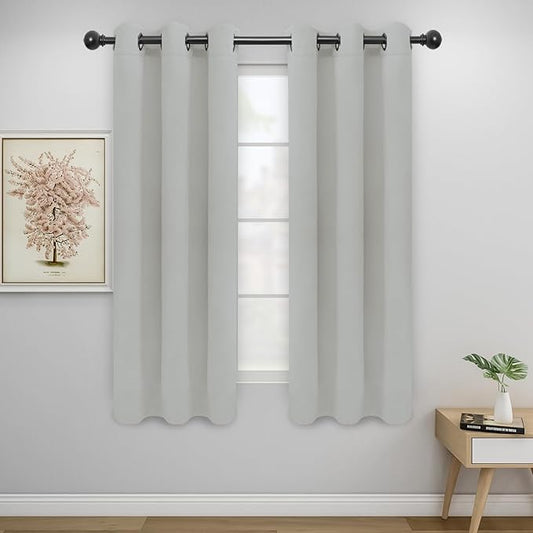 Easy-Going Blackout Curtains for Bedroom, Solid Thermal Insulated Grommet and by Easy-Going
