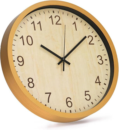 bakbrand Kids Wall Clock Silent Non-Ticking Childrens Clock Round Decorative - Image 3