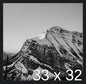 Frame It Easy 33 x 32 Black Wood Frame by FrameItEasy