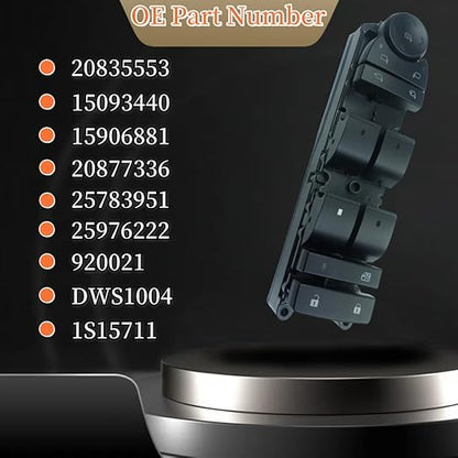 20835553 Driver Side Power Master Control Window & Door & Mirror Lock Switch - Image 5