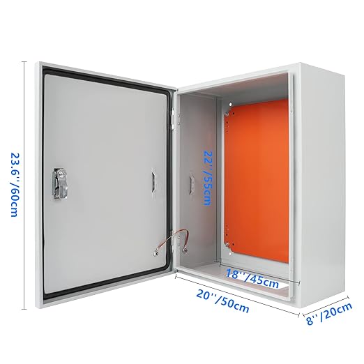 Cold Rolled Steel Electrical Box 23.6'' x 20'' x 8'' Indoor/Outdoor Thick - Image 7