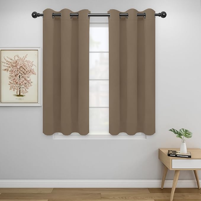 Easy-Going Blackout Curtains for Bedroom, Solid Thermal Insulated Grommet and by Easy-Going