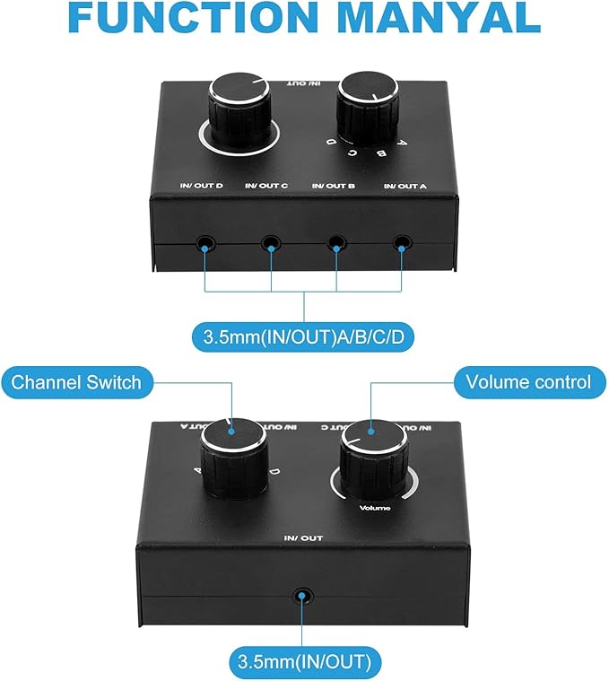AV Access 4 Port Audio Switcher - Image 3