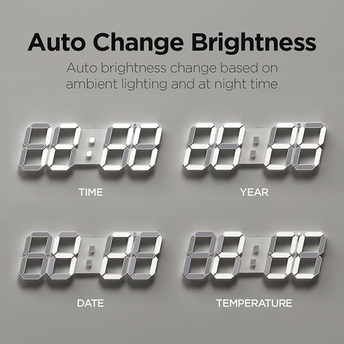 mooas 3D LED Clock - Image 4