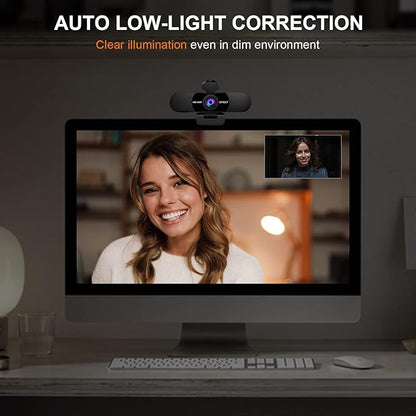 EMEET 1080P Webcam with Microphone, C960 Web Camera, 2 Mics Streaming Webcam - Image 4