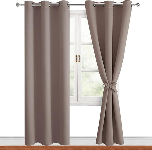 Hiasan Blackout Curtains for Bedroom, 42 x 84 Inches Long by Hiasan