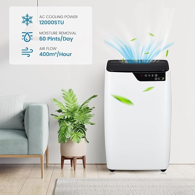 Portable Air Conditioners 12000 BTU, Remote Control AC - Image 3