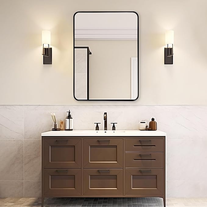 Fabuday Bathroom Mirror Over Sink 24x36 Black - Image 5