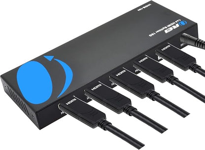 OREI HDMI Splitter 1 in 4 Out – 1x4 4K@60Hz HDMI 2.0 UHD Powered 4-Port HDMI - Image 4