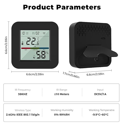 Sanofuturion WiFi Smart IR Remote Control, 3-in-1 Smart AC Controller - Image 9