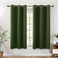 KOUFALL Olive Green 42x54 Inches Long Blackout Curtains by KOUFALL