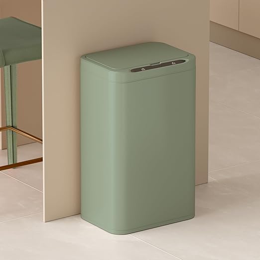 ELPHECO Stainless Steel Office Trash Can Motion Sensor Garbage Can Touchless by ELPHECOUSA