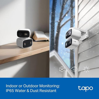 Tapo 2K Indoor/Outdoor Dual Lens Pan/Tilt Wired Security Camera - Image 9