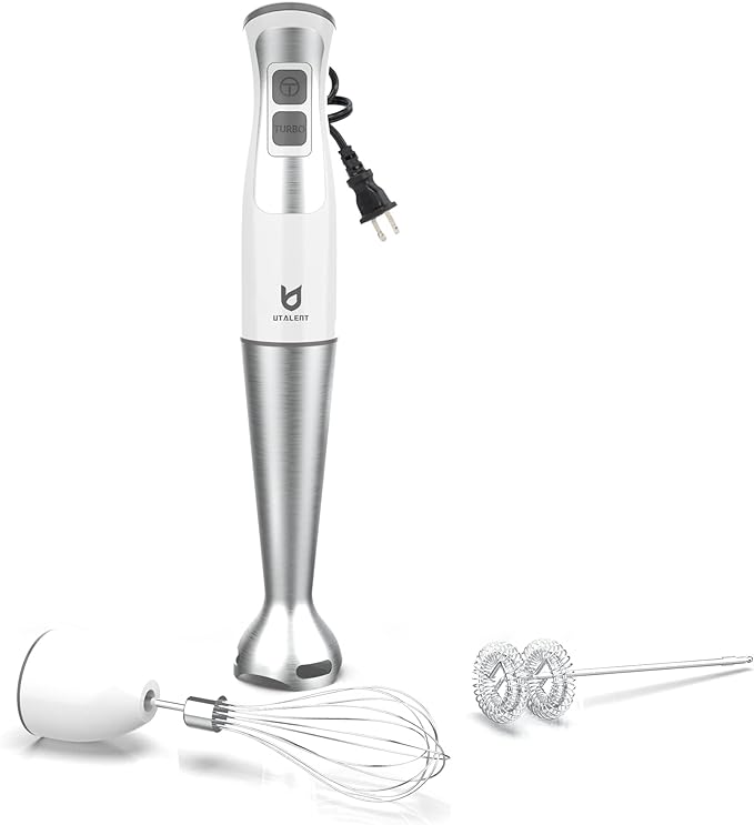 Immersion Hand Blender, UTALENT 3-in-1 8-Speed Stick Blender by Utalent