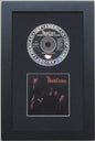 CD and Booklet Frame Featuring Black Matting and Black Moulding