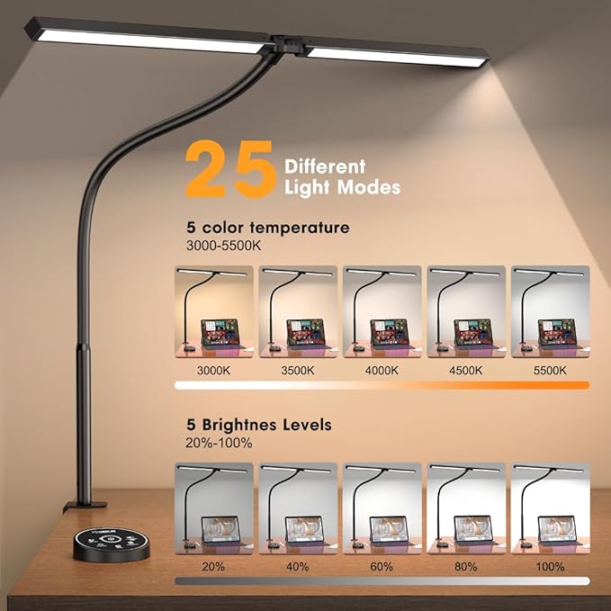 Pzloz Led Desk Lamp for Office Home - Image 3