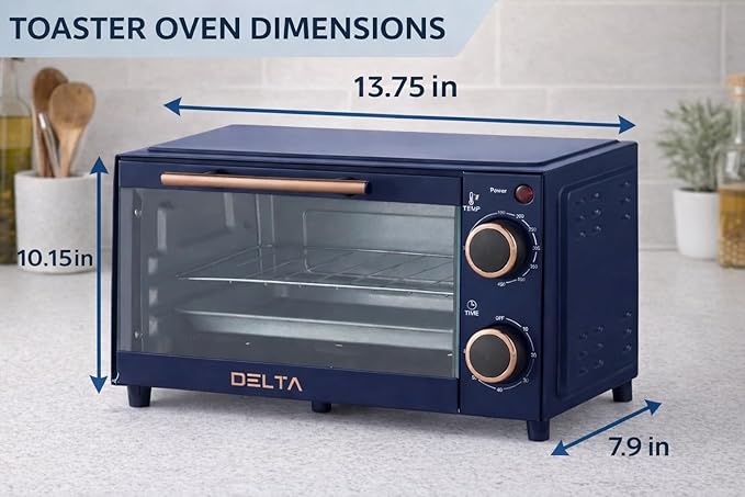 9L Toaster Oven, Small Countertop Electric Oven 750W, 60-Min Timer Auto Shut-Off - Image 5
