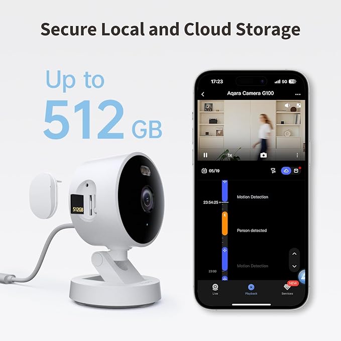Aqara G100, 2K Indoor/Outdoor Security Camera, HomeKit Secure Video, 2-Way Audio - Image 5