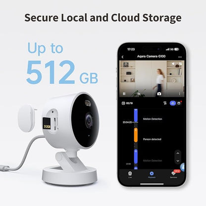 Aqara G100, 2K Indoor/Outdoor Security Camera, HomeKit Secure Video, 2-Way Audio - Image 5
