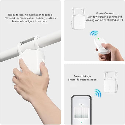 Diydeg Smart Curtain Motor, Solar Powered APP Remote Control Automatic Curtain - Image 4