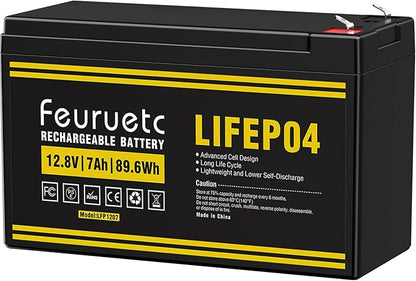 12V 7Ah Lithium LiFePO4 Battery by Saveupto50onFeuruetc