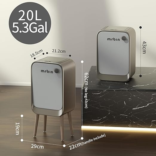 MRBIN Motion Sensor Trash Can Bathroom - Image 7