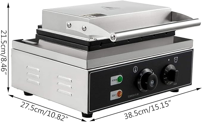CNCEST Commercial Sandwich Maker, Electric Sandwich Machine Toaster and - Image 3