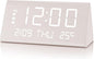 JALL Digital Alarm Clock, with Wooden Electronic LED Time Display, 3 Alarm by JALL