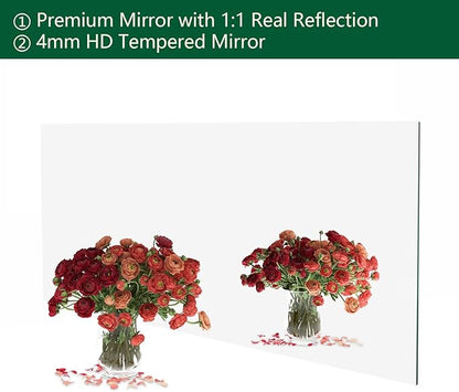 Mirrorons Large Mirror 60" x 28", Modern Rectangle Bathroom Mirror - Image 6