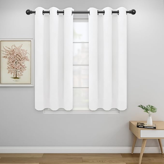 Easy-Going Window Curtains for Bedroom, Solid Thermal Insulated Grommet and by Easy-Going