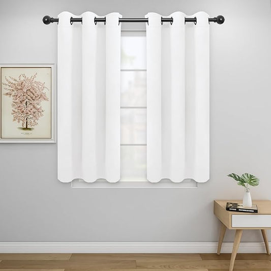 Easy-Going Window Curtains for Bedroom, Solid Thermal Insulated Grommet and by Easy-Going