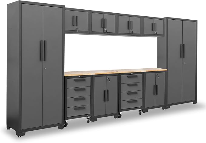 Torin 12 Piece Garage Storage Cabinet Set: Workshop Tool Organizer Chest by Torin