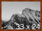 Frame It Easy 33 x 24 Russet Wood Frame by FrameItEasy
