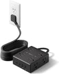 15Ft Extension Cord with Multiple Outlets, Flat Plug Power Strip Surge by SUPERDANNY