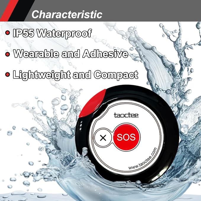 Panic Button Alarm for Security Emergency Remote Panic Button Alarm Siren for - Image 3