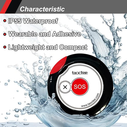 Panic Button Alarm for Security Emergency Remote Panic Button Alarm Siren for - Image 3