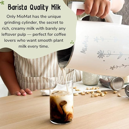 MioMat 8in1 Plant Based Milk Maker | Make 40oz of Natural Almond Milk, Soy Milk - Image 5